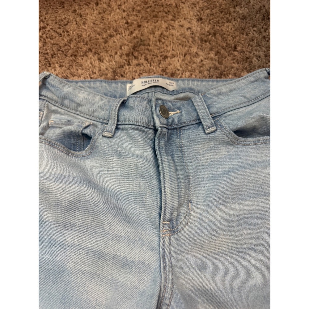 Hollister High Rise Flare Jeans Light‎ Wash W27 Regular - Picture 7 of 7